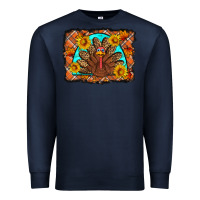 Navy Thanksgiving Turkey Premium Sweatshirt - Artiststas