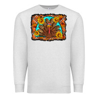 Oatmeal Heather Thanksgiving Turkey Premium Sweatshirt - Artiststas