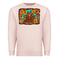 Pale Pink Thanksgiving Turkey Premium Sweatshirt - Artiststas