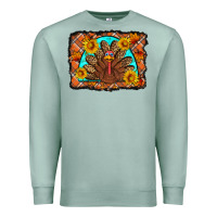 Seafoam Thanksgiving Turkey Premium Sweatshirt - Artiststas