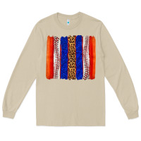 Mushroom baseball brush strokes Long Sleeve Tee - texasbilliewilder