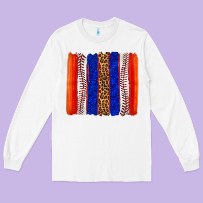 Long Sleeve Tee baseball brush strokes