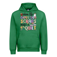 Emerald when life gives you scraps make a quilt Urban Hoodie - MaliasSmallBusiness