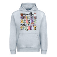 Heather Grey when life gives you scraps make a quilt Urban Hoodie - MaliasSmallBusiness