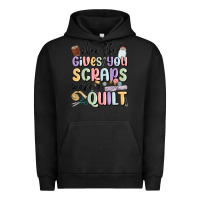 Pigment Black when life gives you scraps make a quilt Urban Hoodie - MaliasSmallBusiness