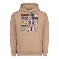 Pigment Burro when life gives you scraps make a quilt Urban Hoodie - MaliasSmallBusiness