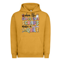 Pigment Peanut Butter when life gives you scraps make a quilt Urban Hoodie - MaliasSmallBusiness