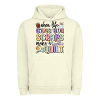 Pigment Pistachio when life gives you scraps make a quilt Urban Hoodie - MaliasSmallBusiness