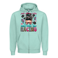 Seafoam just call me pretty and take me racing Zipper Hoodie - Zillion Design Studio