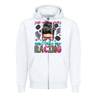 White just call me pretty and take me racing Zipper Hoodie - Zillion Design Studio