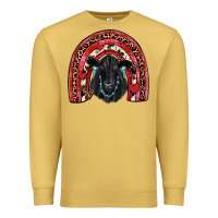 Antique Gold valentines black angus  rainbow Premium Sweatshirt - JahusDesignShop