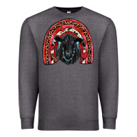 Charcoal Heather valentines black angus  rainbow Premium Sweatshirt - JahusDesignShop