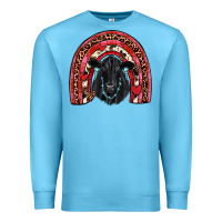 Ocean Blue valentines black angus  rainbow Premium Sweatshirt - JahusDesignShop