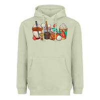 Matcha volleyball coffee cups Heavyweight Hoodie - AdoDesignShop
