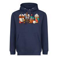 Navy volleyball coffee cups Heavyweight Hoodie - AdoDesignShop
