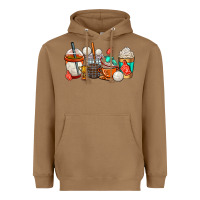 Volleyball Coffee Cups Heavyweight Hoodie | Teevron
