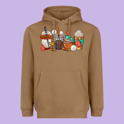 Volleyball Coffee Cups Heavyweight Hoodie Designed By Adodesignshop