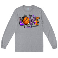 Heather Grey for the love of the game basketball Long Sleeve Tee - Zillion Design Studio