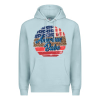 Blue Mist leopard merica Premium Hoodie - MaliasSmallBusiness