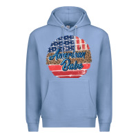 Colony Blue leopard merica Premium Hoodie - MaliasSmallBusiness