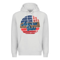 Dove Grey leopard merica Premium Hoodie - MaliasSmallBusiness