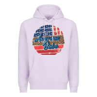 Lilac leopard merica Premium Hoodie - MaliasSmallBusiness