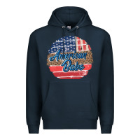 Navy leopard merica Premium Hoodie - MaliasSmallBusiness