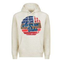 Oatmeal Heather leopard merica Premium Hoodie - MaliasSmallBusiness
