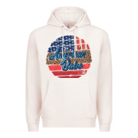 Pale Pink leopard merica Premium Hoodie - MaliasSmallBusiness