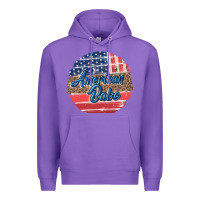 Purple leopard merica Premium Hoodie - MaliasSmallBusiness