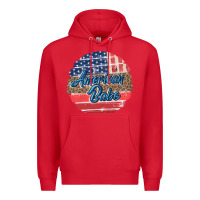Red leopard merica Premium Hoodie - MaliasSmallBusiness