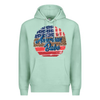 Seafoam leopard merica Premium Hoodie - MaliasSmallBusiness