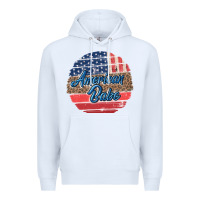 White leopard merica Premium Hoodie - MaliasSmallBusiness