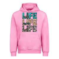 Fuchsia Pink wife life wife mom life best Urban Hoodie - NancyCooperArtShop