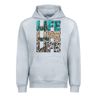 Heather Grey wife life wife mom life best Urban Hoodie - NancyCooperArtShop