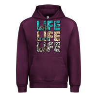 Mauve Wine wife life wife mom life best Urban Hoodie - NancyCooperArtShop