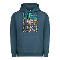 Pigment Midnight Navy wife life wife mom life best Urban Hoodie - NancyCooperArtShop
