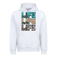 White wife life wife mom life best Urban Hoodie - NancyCooperArtShop