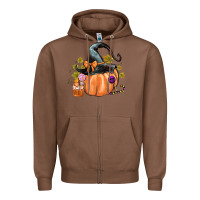 Chestnut Kids Pumpkin with Halloween Zipper Hoodie - texasbilliewilder