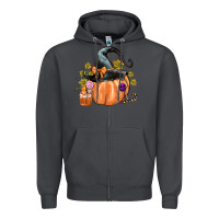 Smoke Kids Pumpkin with Halloween Zipper Hoodie - texasbilliewilder