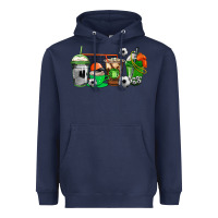 Navy soccer coffee cups Heavyweight Hoodie - AdoDesignShop
