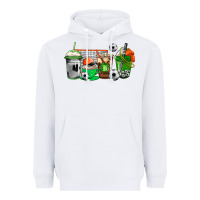 White soccer coffee cups Heavyweight Hoodie - AdoDesignShop