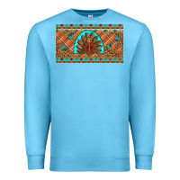 Ocean Blue Thanksgiving Turkey Premium Sweatshirt - Artiststas