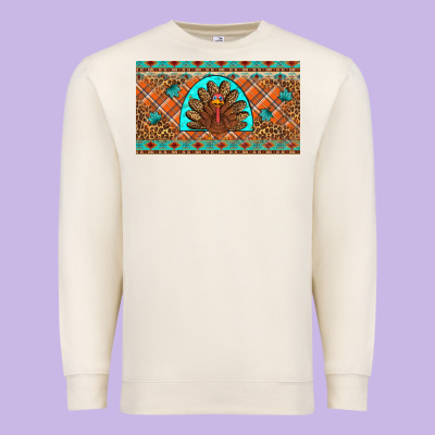 Thanksgiving Turkey Premium Sweatshirt Designed By Artiststas