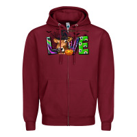 Burgundy Love Halloween Cow Zipper Hoodie - texasbilliewilder
