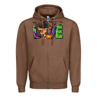 Chestnut Love Halloween Cow Zipper Hoodie - texasbilliewilder