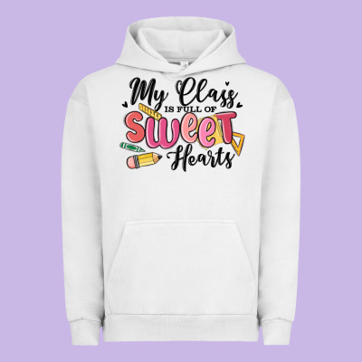 My Class Is Full Of Sweethearts Urban Hoodie Designed By Maliassmallbusiness