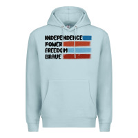 Blue Mist indepence power freedom brave Premium Hoodie - MaliasSmallBusiness