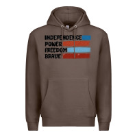 Coffee indepence power freedom brave Premium Hoodie - MaliasSmallBusiness