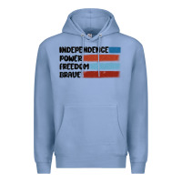 Colony Blue indepence power freedom brave Premium Hoodie - MaliasSmallBusiness